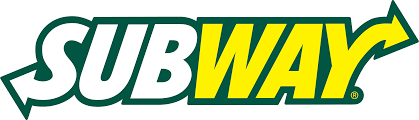 The subway logo is green and yellow with an arrow pointing to the right.