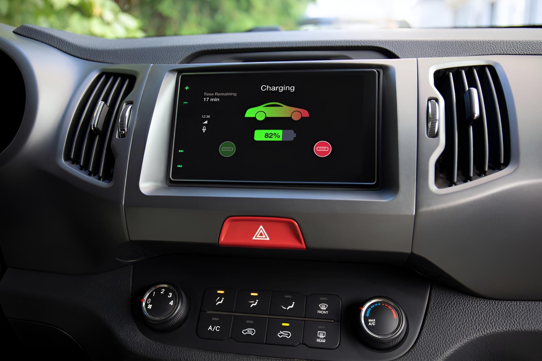 The Dashboard Of A Car With A Touchscreen Display — Stanger Automatics In Ballina, NSW