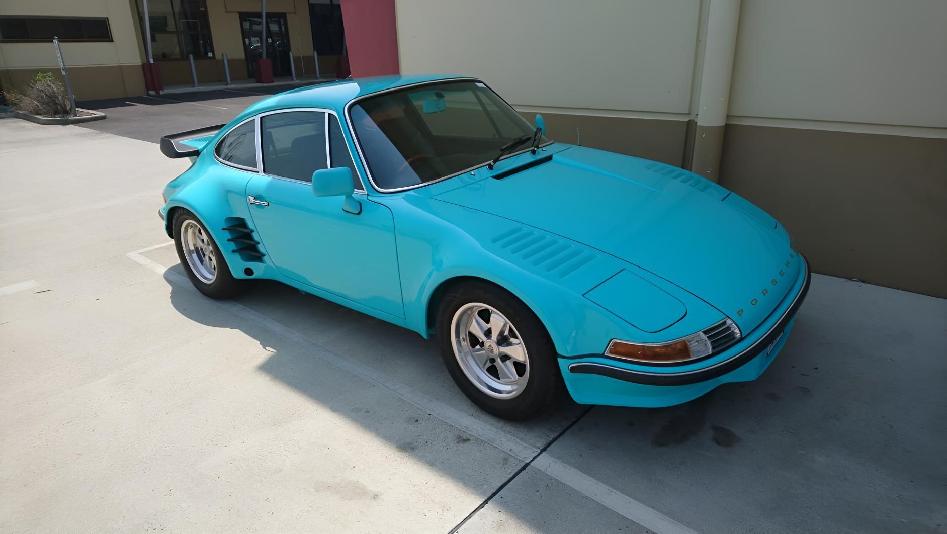 A Blue Porsche Is Parked In A Parking Lot — Stanger Automatics In Ballina, NSW