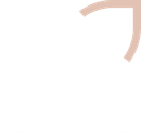 A pink arrow pointing to the right on a white background.
