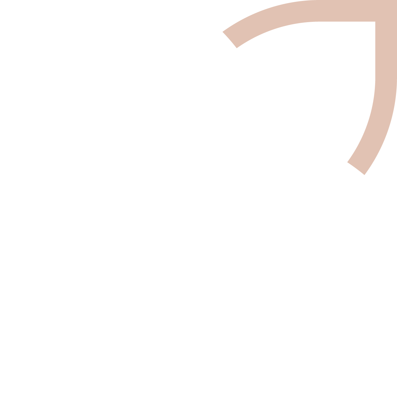 A pink arrow pointing to the right on a white background.