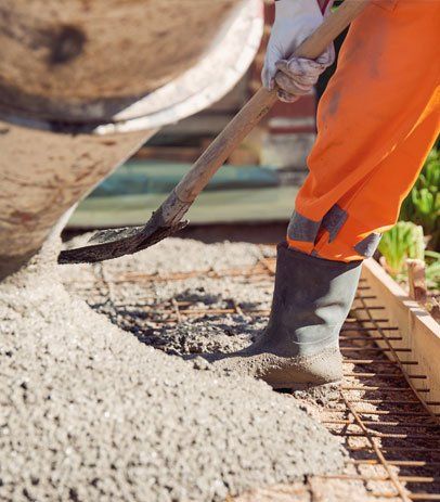 Concrete Pouring During Commercial Concreting Floors  — Watertown, SD — B & E Concrete