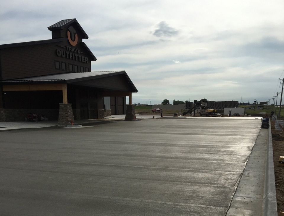 Concrete Parking Lot Watertown, SD B & E Concrete