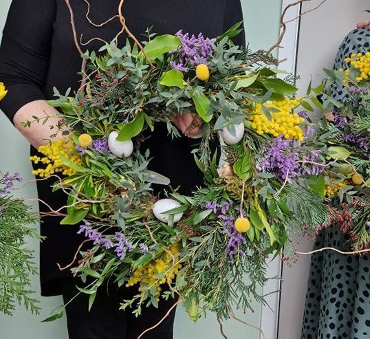 Spring Living Wreath Workshop Derbyshire