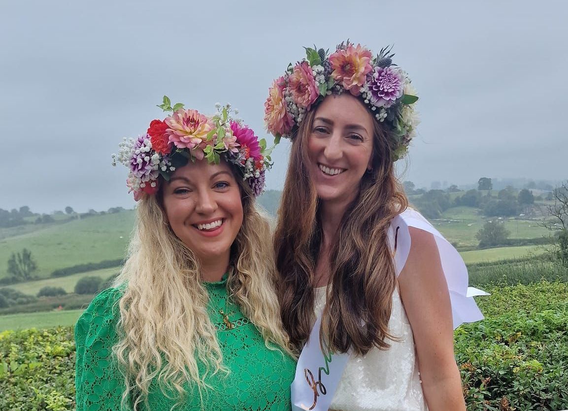 Emily Jane Bespoke Floral Design floral crown workshop Derbyshire