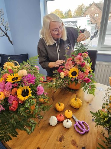 Floral workshop host Derbyshire Staffordshire