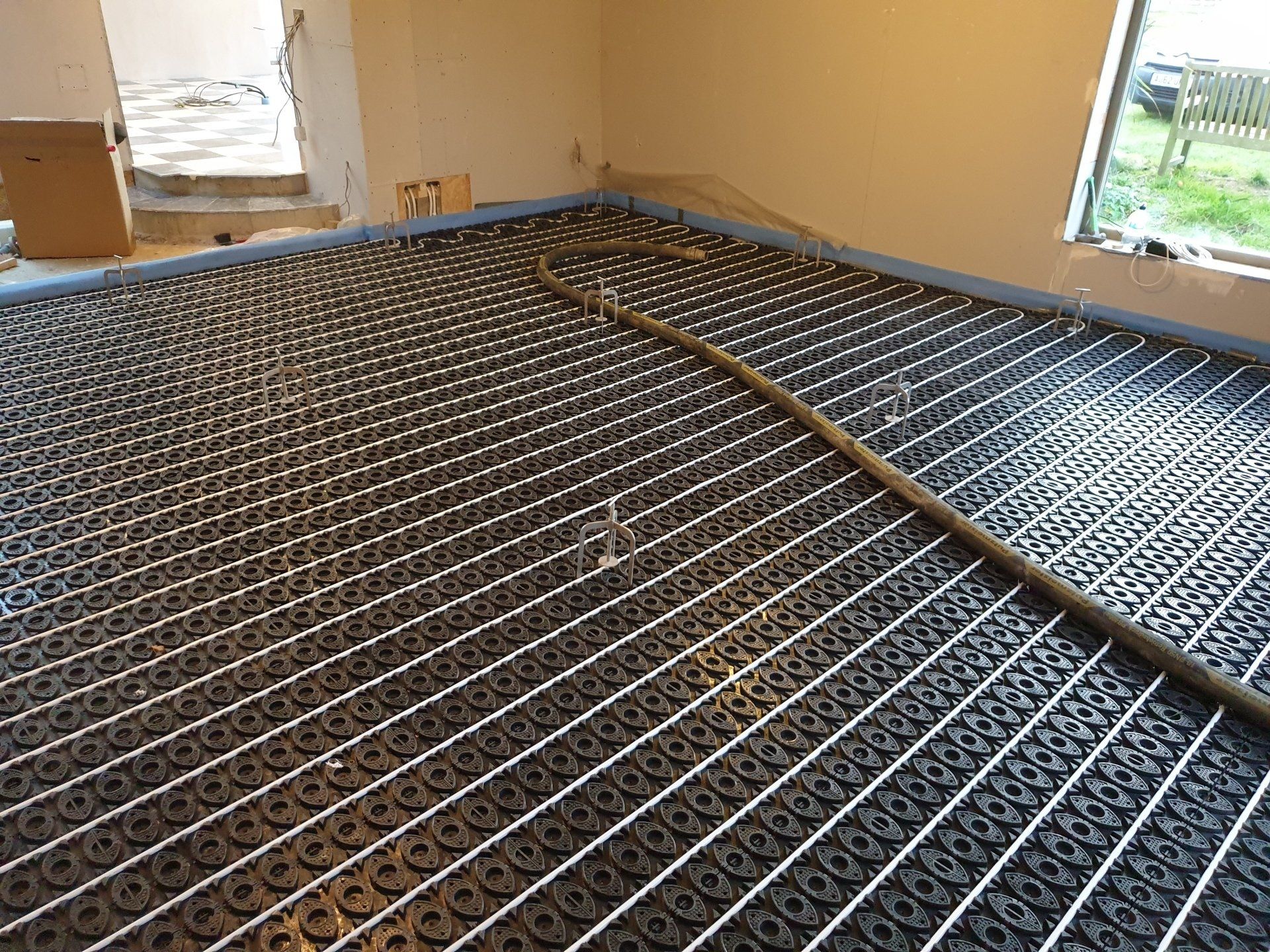 Low profile retro-fit underfloor heating.