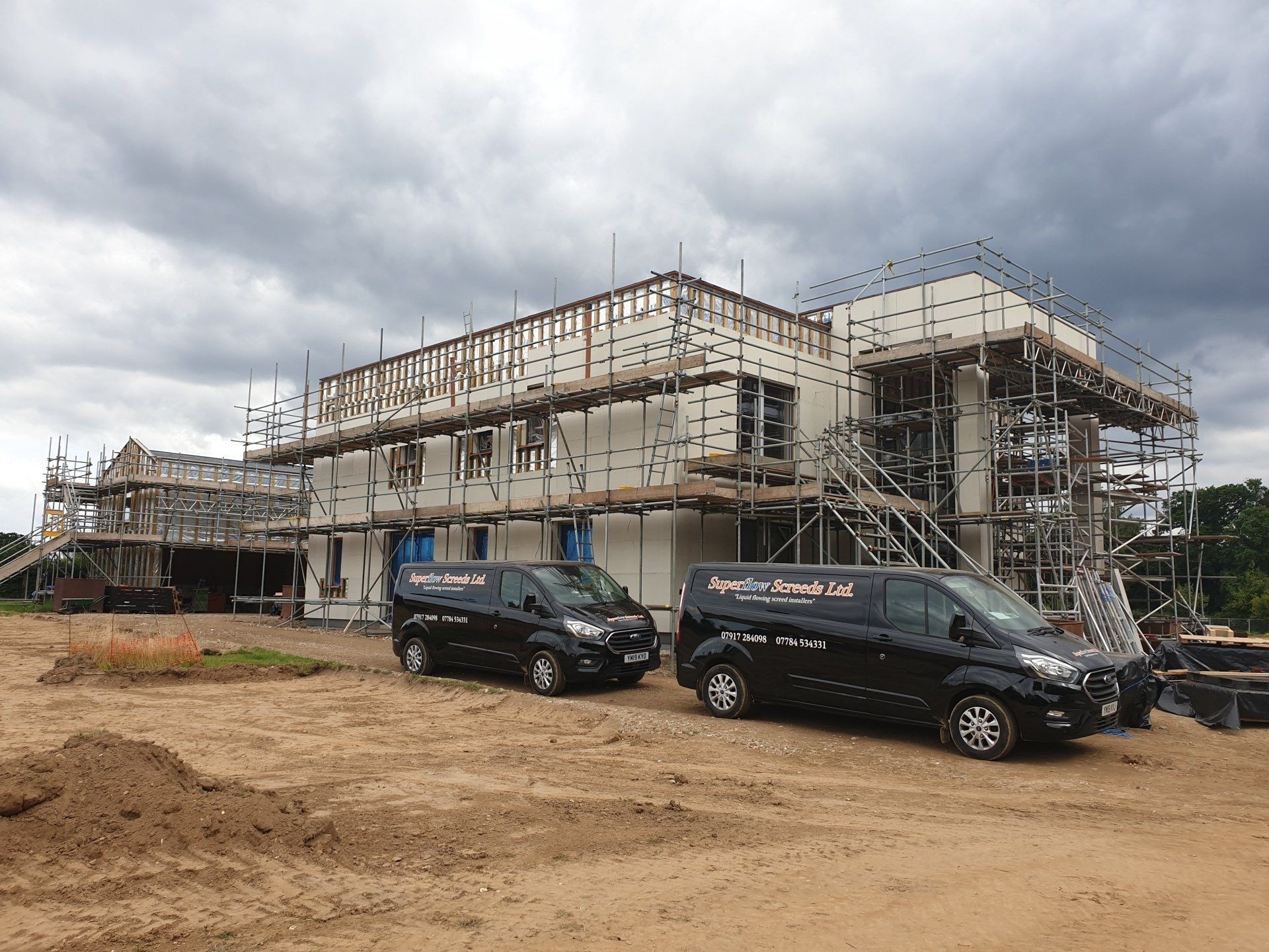 Working at the Octagon Park development in Little Plumstead, Norwich.