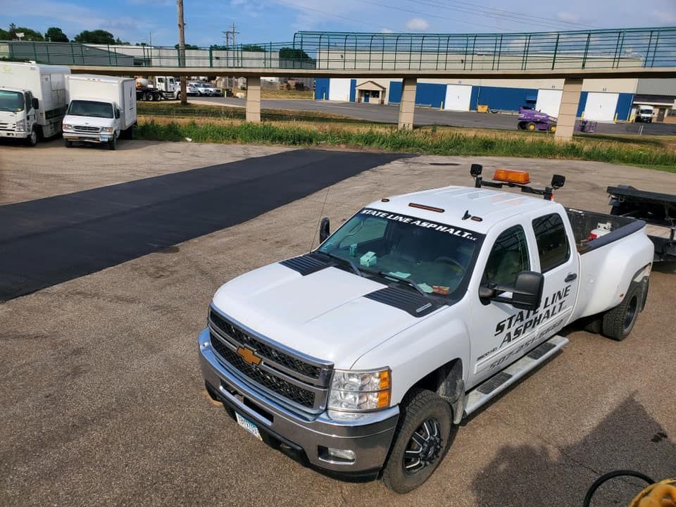 A white pickup truck with 