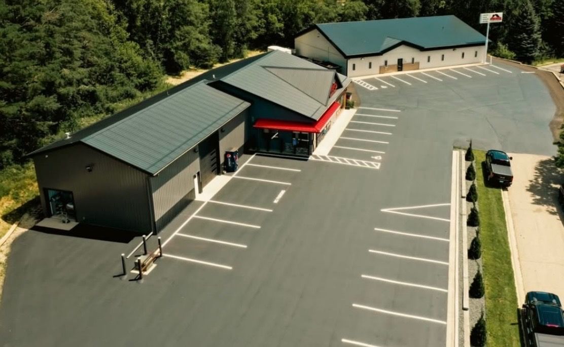 A white pickup truck with 