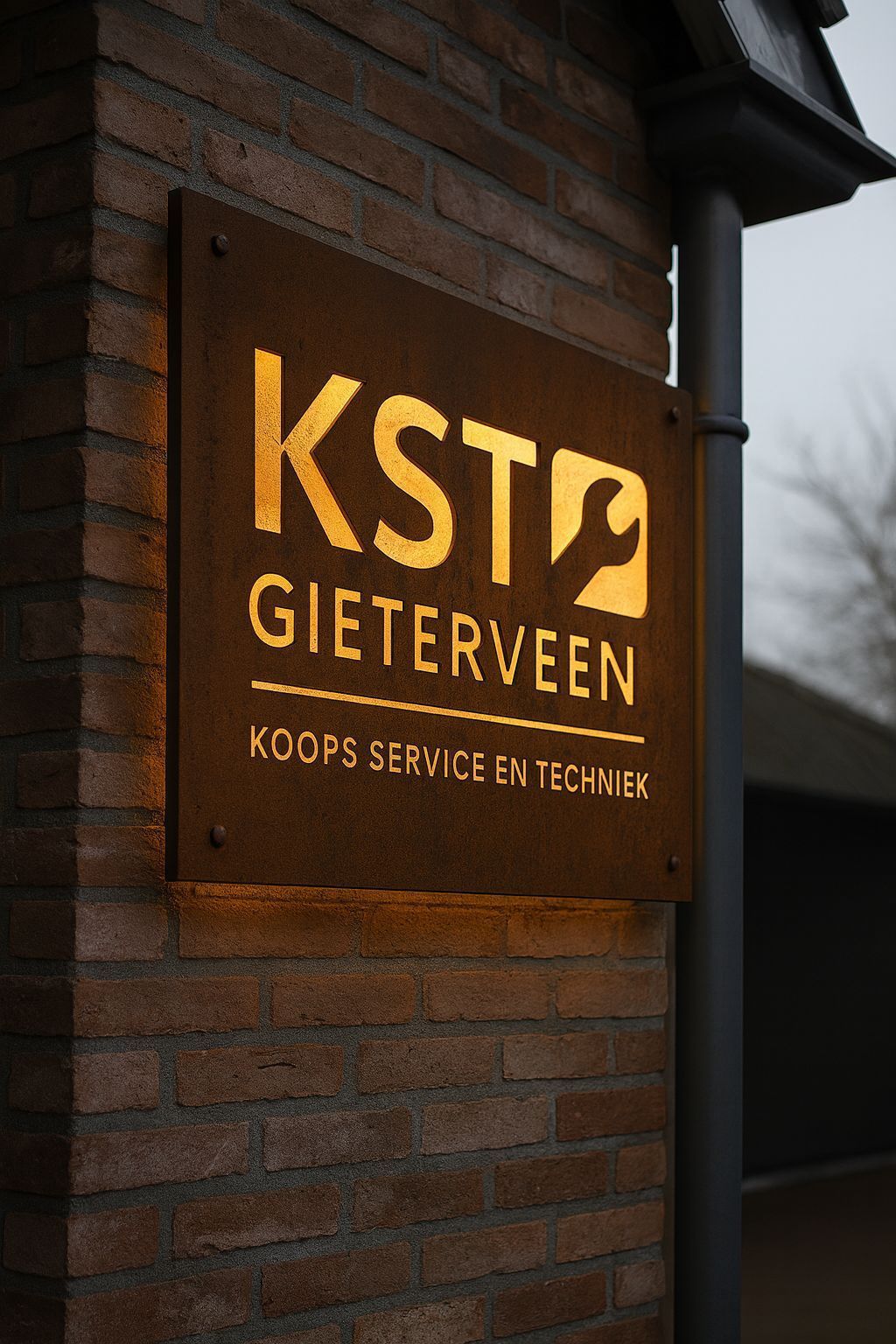 CNC Snijden Logo op gevel