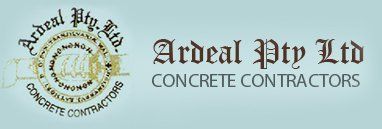 ardeal pty ltd concrete contractors business logo