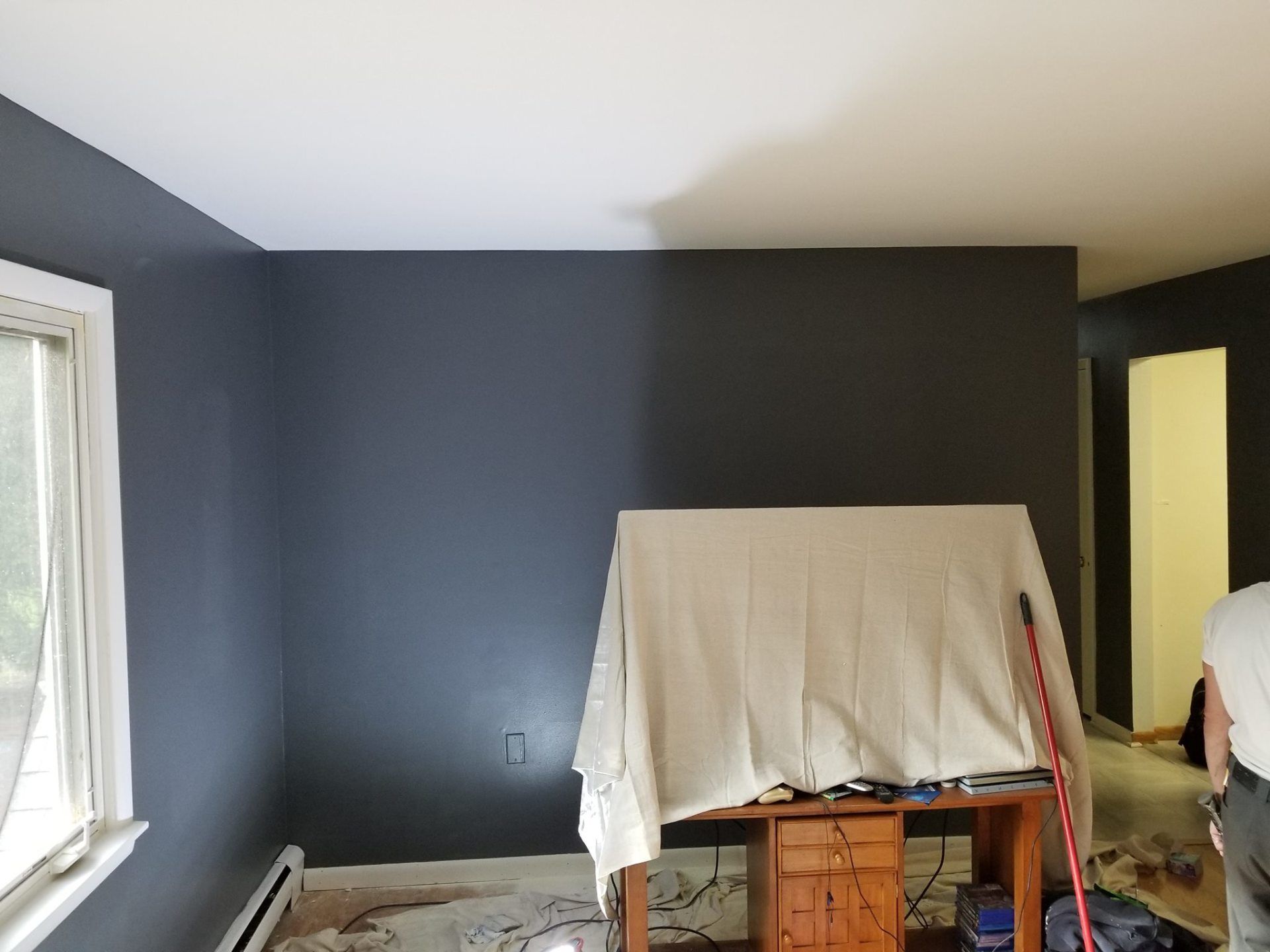 Residential Painter — Grey Painted Wall in Kingston, NY