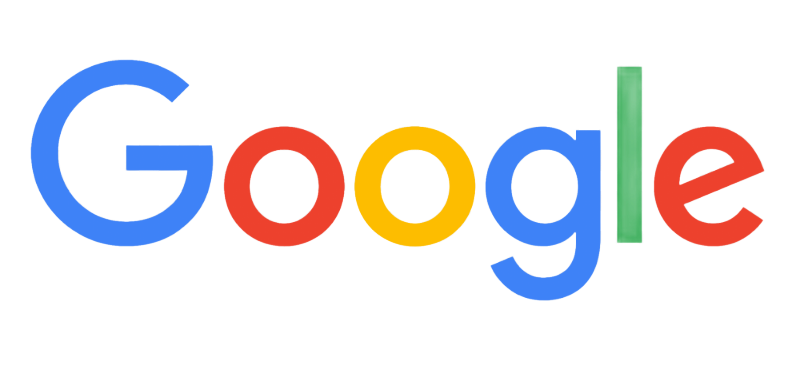 The Google logo with blue, red, yellow, green, and red letters.