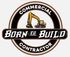 A logo for a commercial contractor with an excavator in a circle.