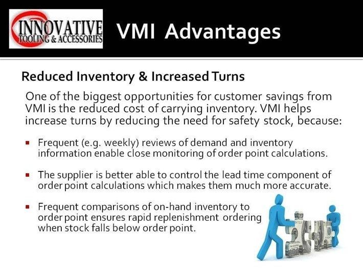 Reduced Inventory Advantages Slide - Houston, TX - Innovative Tooling & Accessories