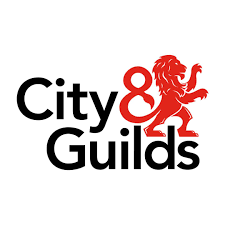 The city & guilds logo has a red lion on it.