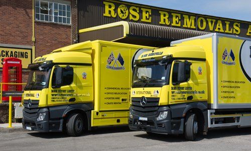 Rose Removals Delivery Vehicles