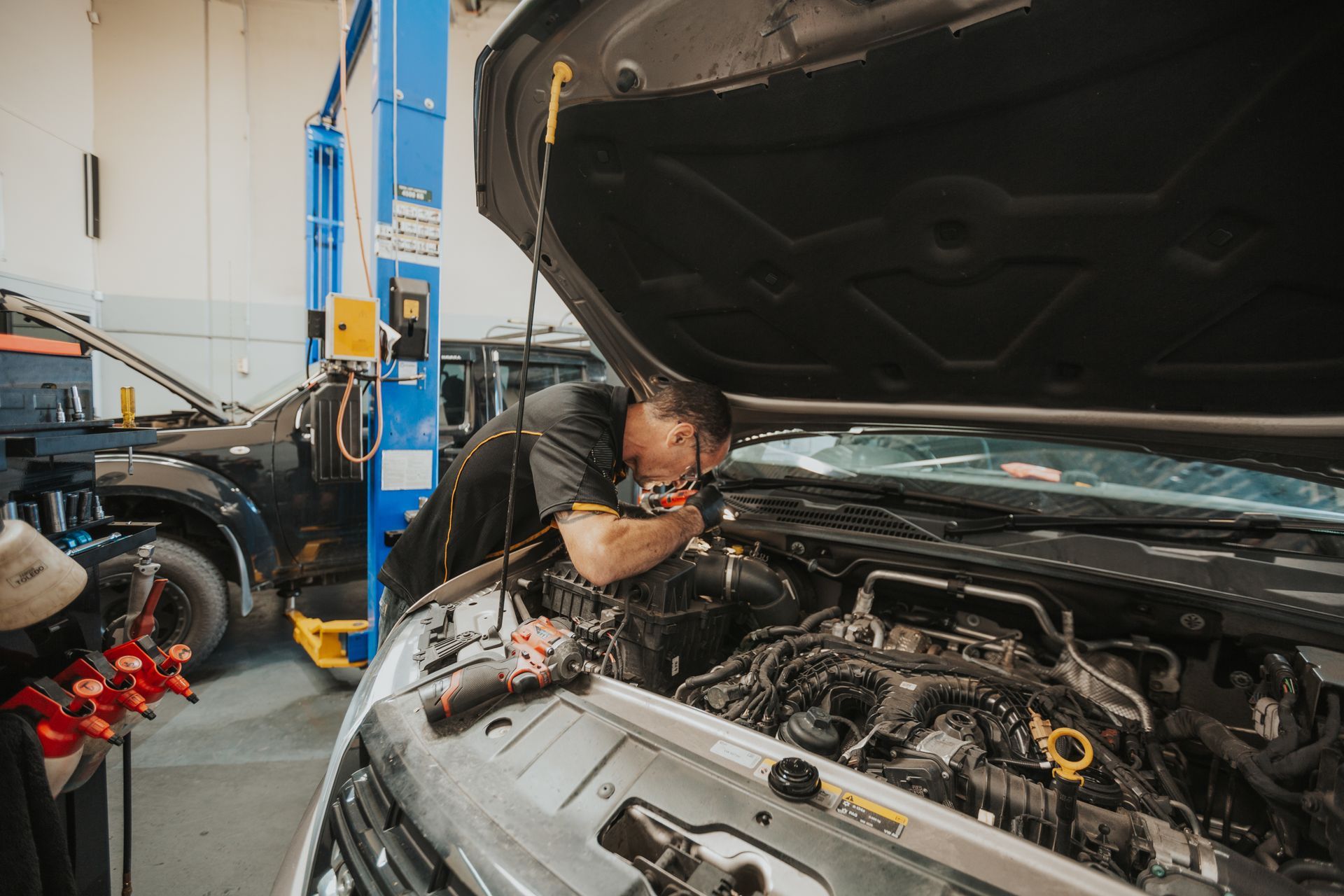 A Close Up of the Inside of a Car Engine — Varsity Lakes Mechanical Repairs In Varsity Lakes, QLD