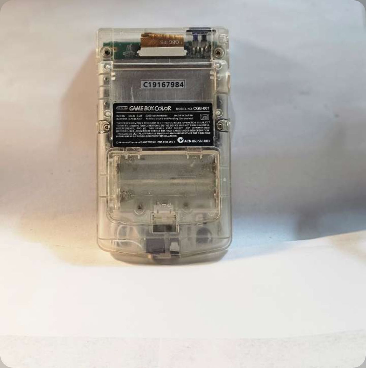 ColorCore Retro Refurbished and Upgraded Clear GBC-Original Shell, Backlit IPS Screen & Audio Upgrade | COLORCORE RETRO