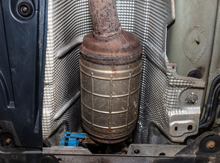 Old catalytic converter — Torrance, CA — Sweeney's Custom Muffler Inc