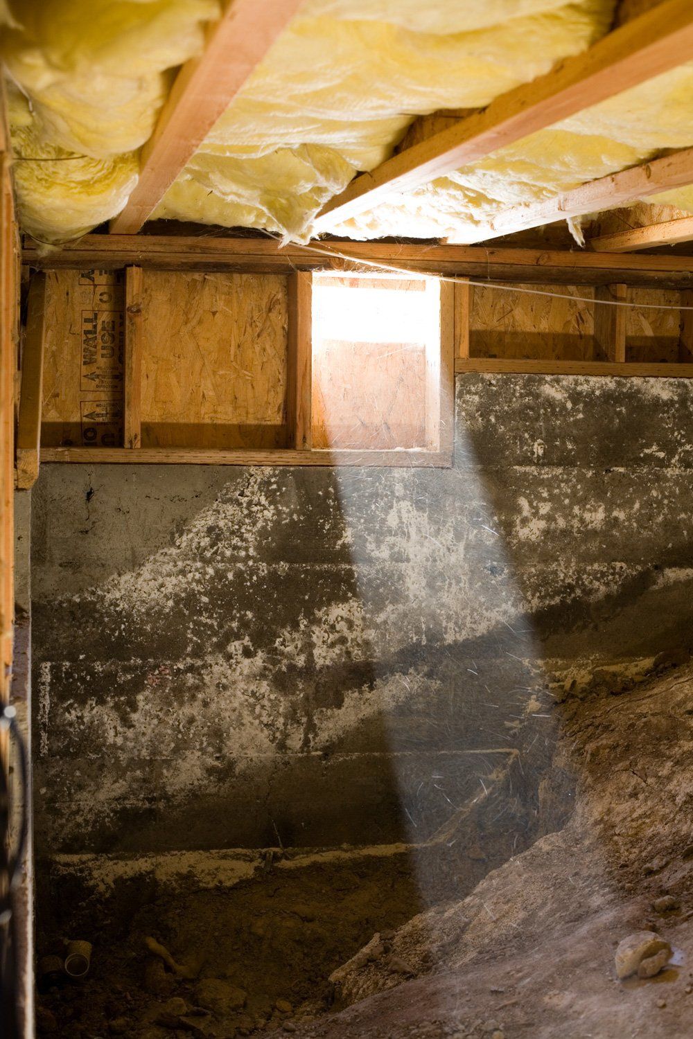 Crawl Space Light Beam — Central OH — Affordable Basements Solutions LLC