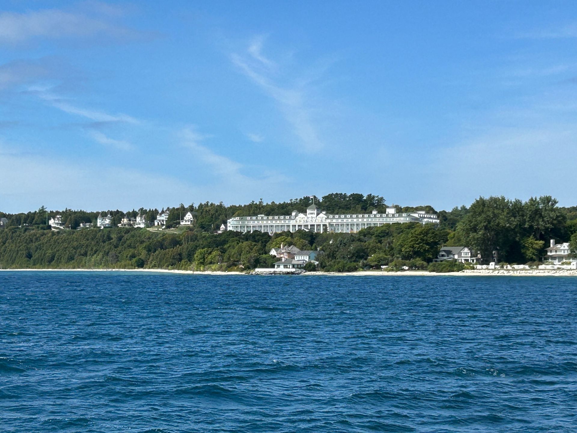 A large white building