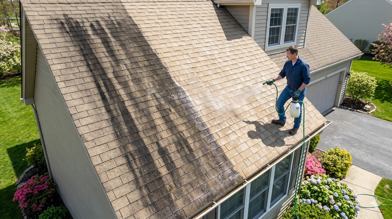 How to Remove Black Streaks from Roof (Safe & Proven Method)