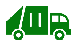 Camion per rifiuti - icona