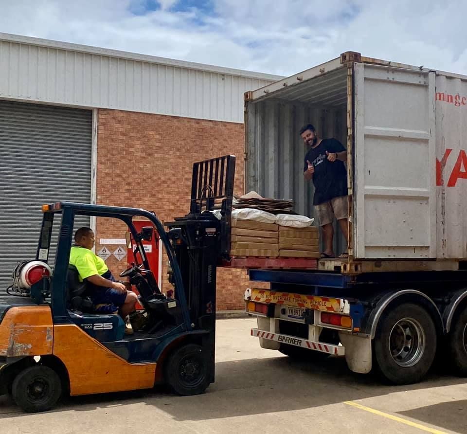 Forklift is Loading a Container — Grants Express in Bathurst, NSW