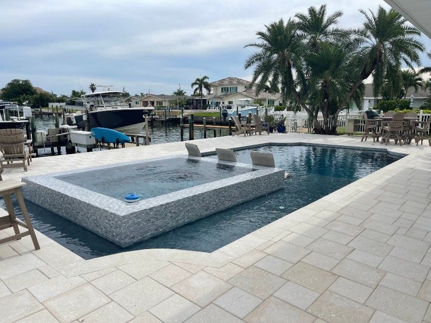 Pool built by commercial pool contractors in St. Petersburg, FL