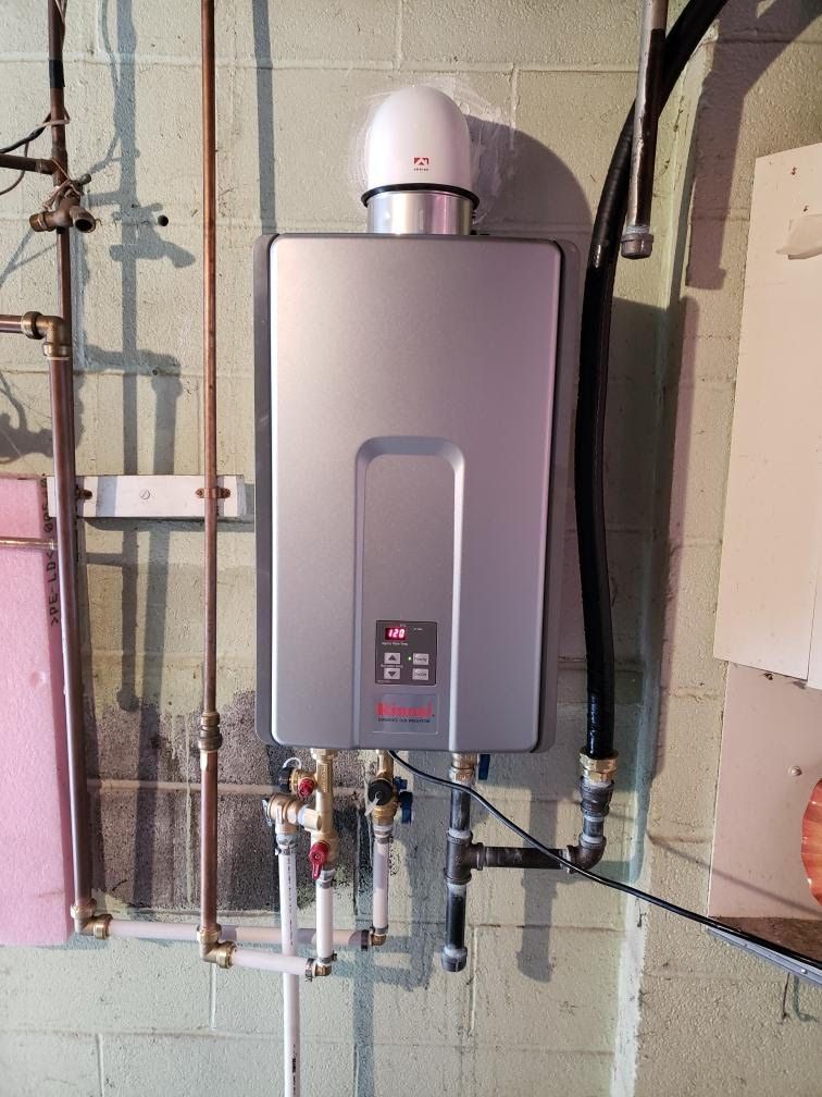 New Tankless Water Heater – Cumberland, MD – Potomac Plumbing