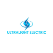 A logo for ultralight electric with a lightning bolt