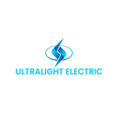 A logo for ultralight electric with a lightning bolt