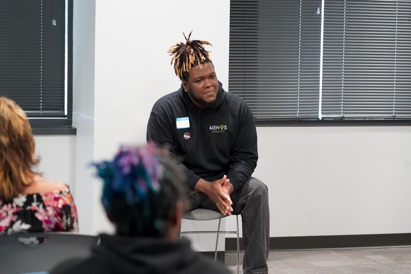 Image of Mark Talley of Agents for Advocacy at a speaking event