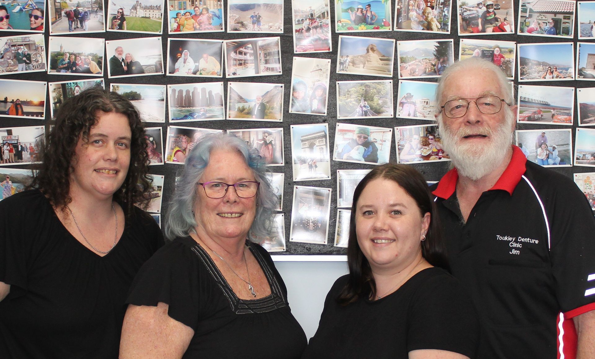 All staff members smiling at the camera — Dentures in Toukley, NSW