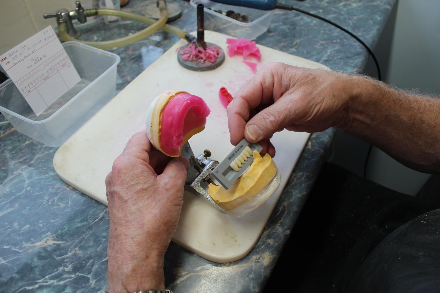 Man Making A Denture
