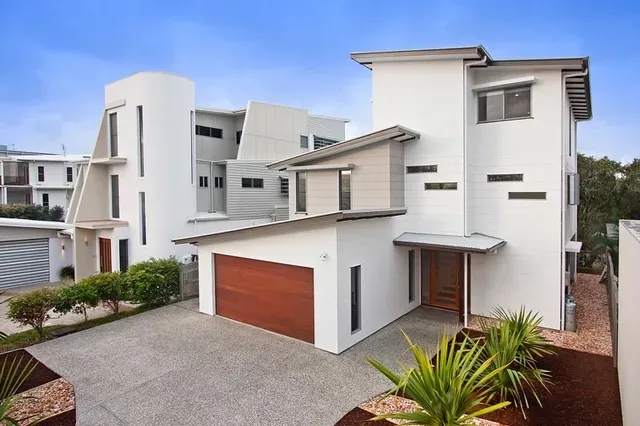 Side Of White Modern Home — Maroochydore, QLD — Troy Ware Constructions
