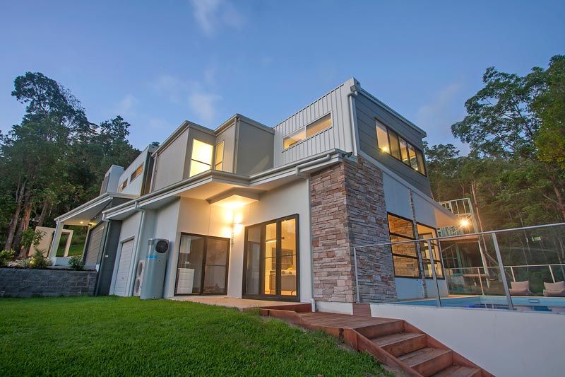 Modern Home With Lights — Maroochydore, QLD — Troy Ware Constructions