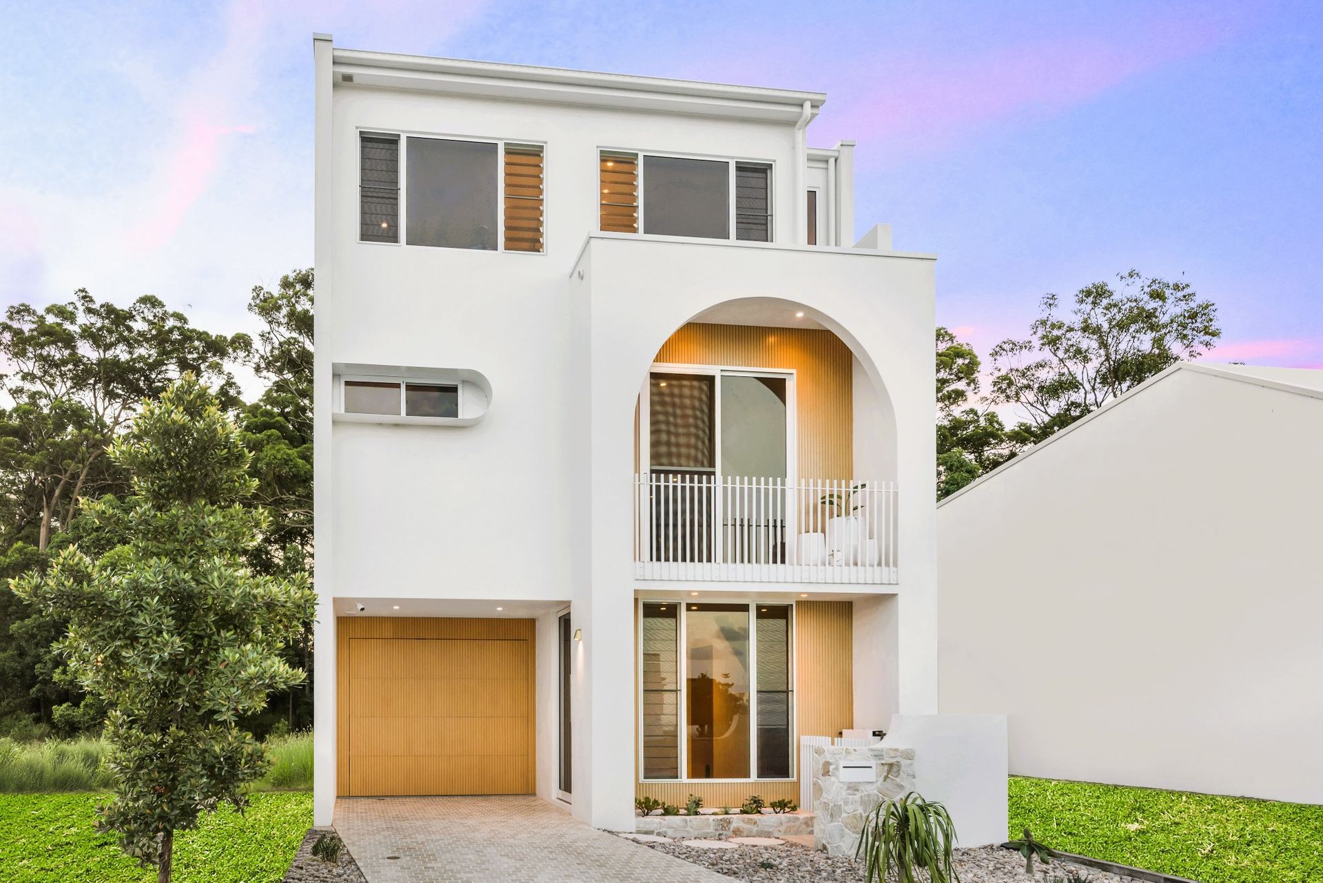 Modern Home With Lights — Maroochydore, QLD — Troy Ware Constructions