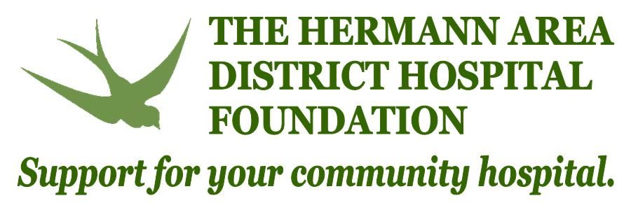 A logo for the hermann area district hospital foundation