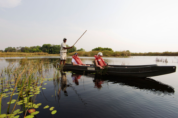 mokoro in the okavango