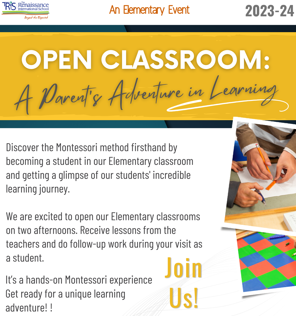 Open Classrooms: A Parent's Adventure In Learning Event