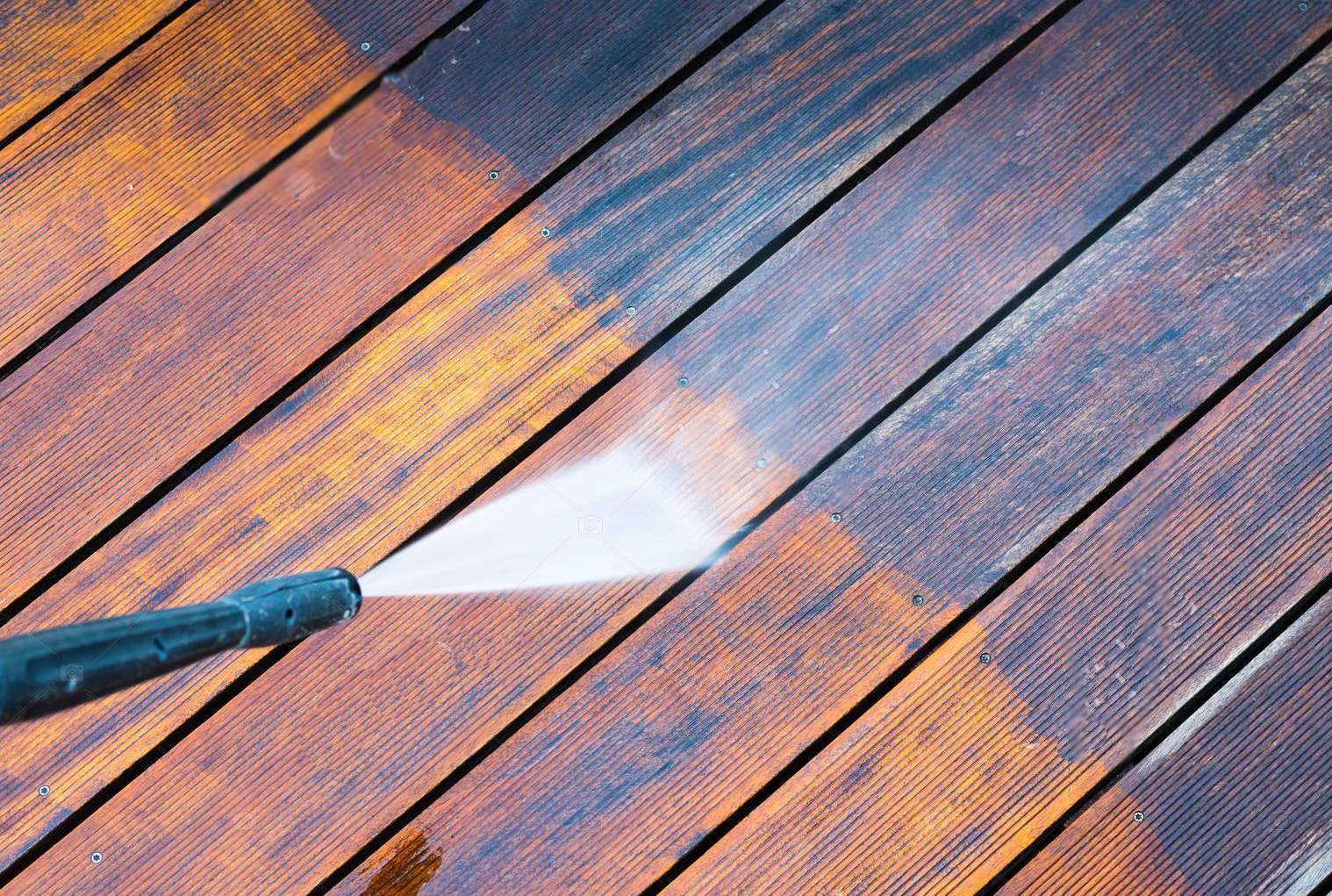 Deck power wash