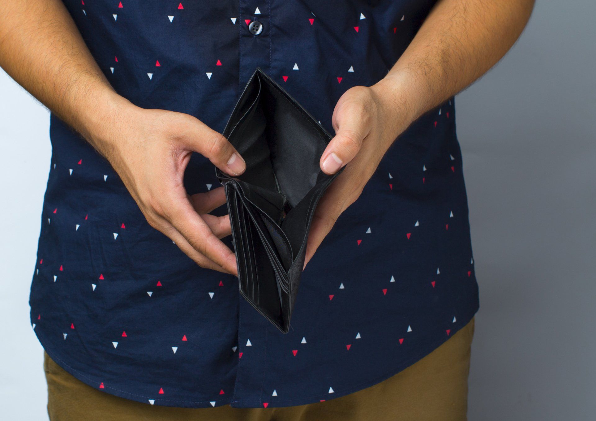 Businessman Well Dressed With Empty Wallet — Temple, TX — Cure & Francis