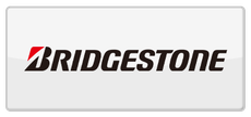 Bridgestone logo in black and red on a light gray background