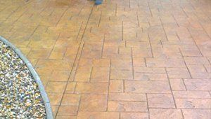 Brown tile flooring