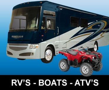 Pawn loans on RV's Boats ATV's