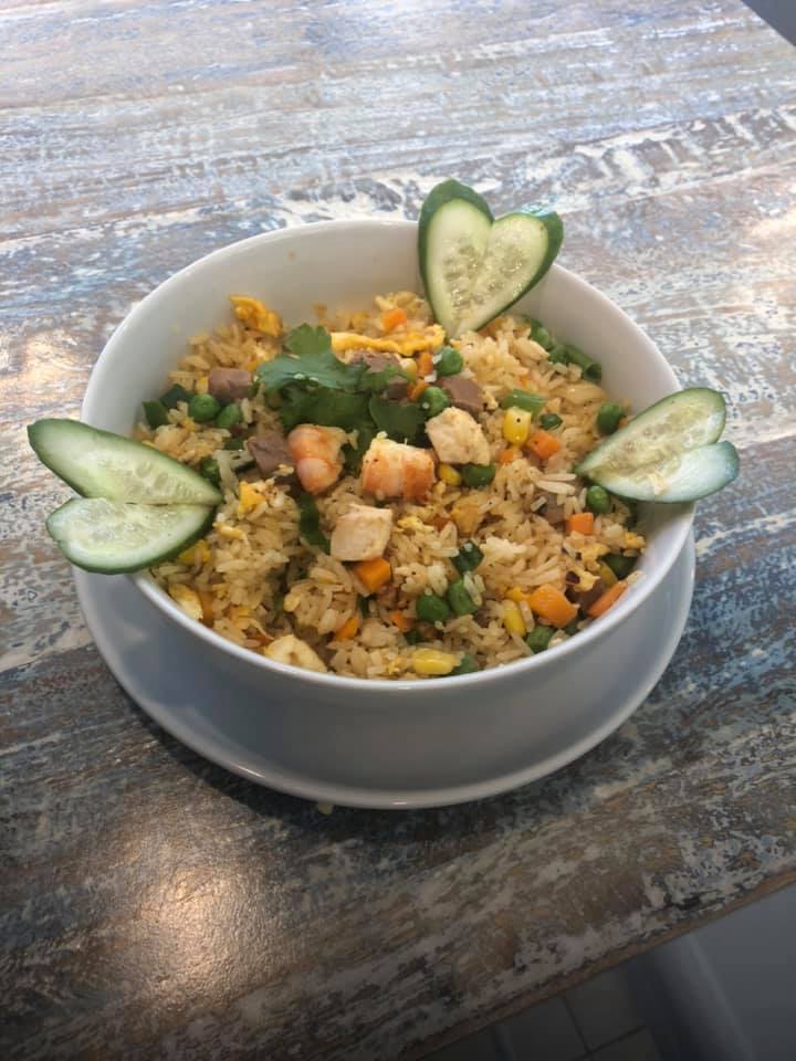 Fried Rice Full of Aussies Prawns — Blue Buffalo Café in Laurieton NSW