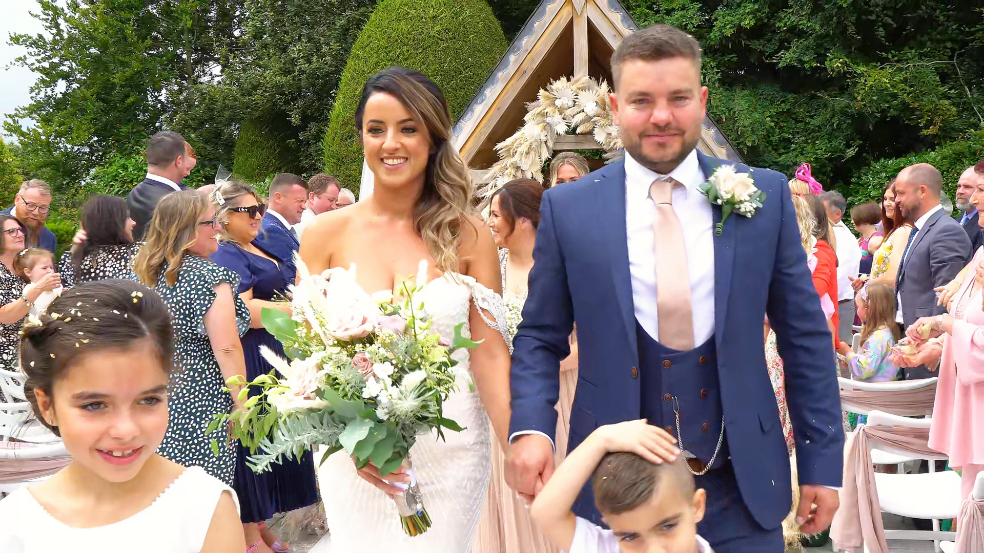 Oudoor wedding at Highfield Hall